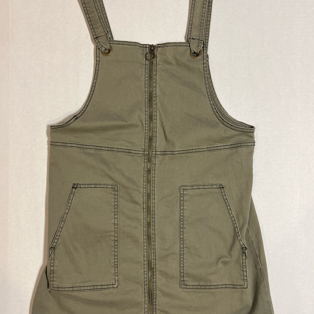 SO Olive-green Overall dress from Kohl's.